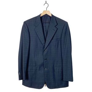 Ermenegildo Zegna Wool Window Pane Plaid Blazer